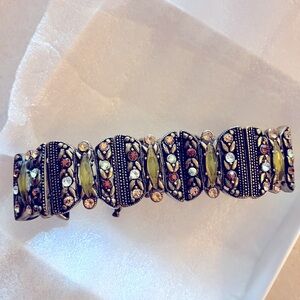 Tiffany-style bracelet with toggle clasp